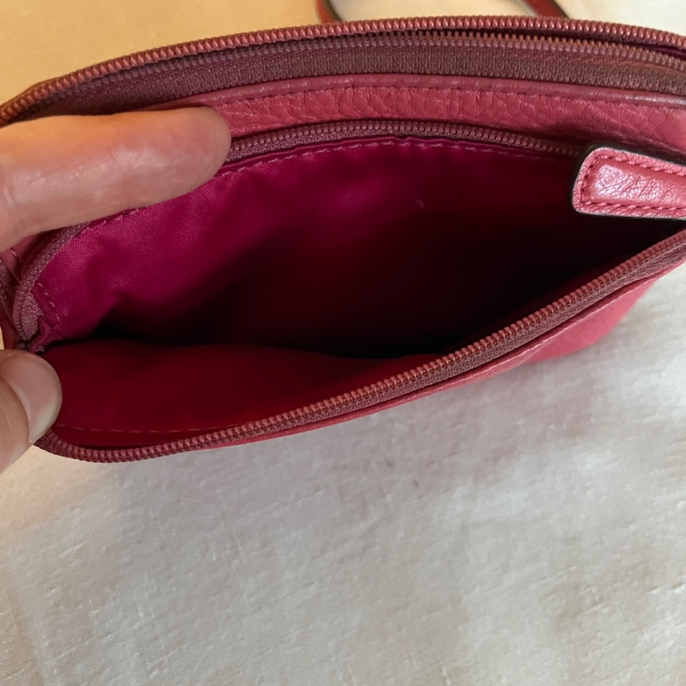 Coach Pink Leather Wristlet - Picture 6 of 12
